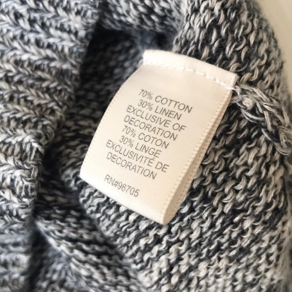 Rebecca Taylor sweater elbow patch grey marbled - Picture 6 of 8